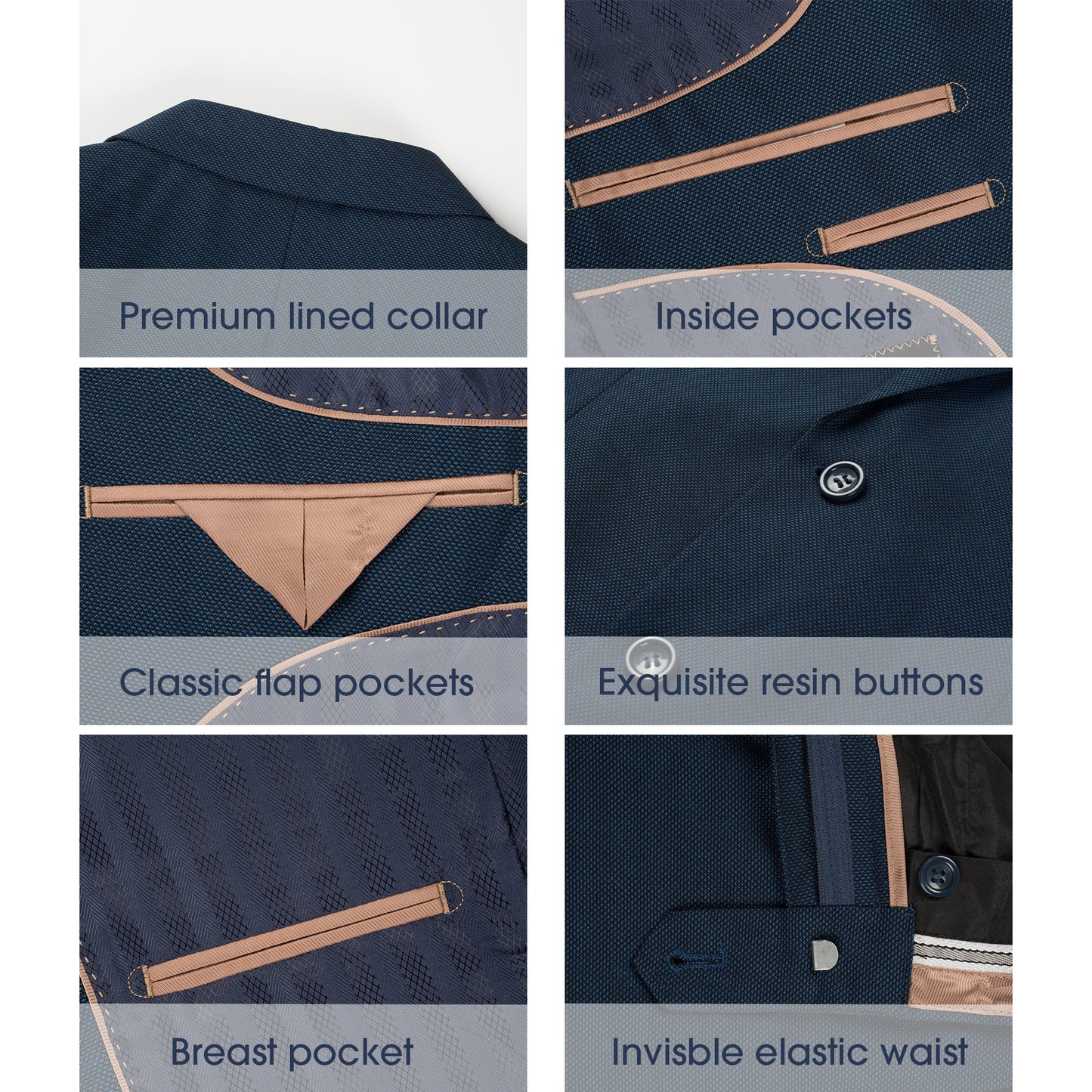 3 Piece Textured Suit - Burgundy (264510)