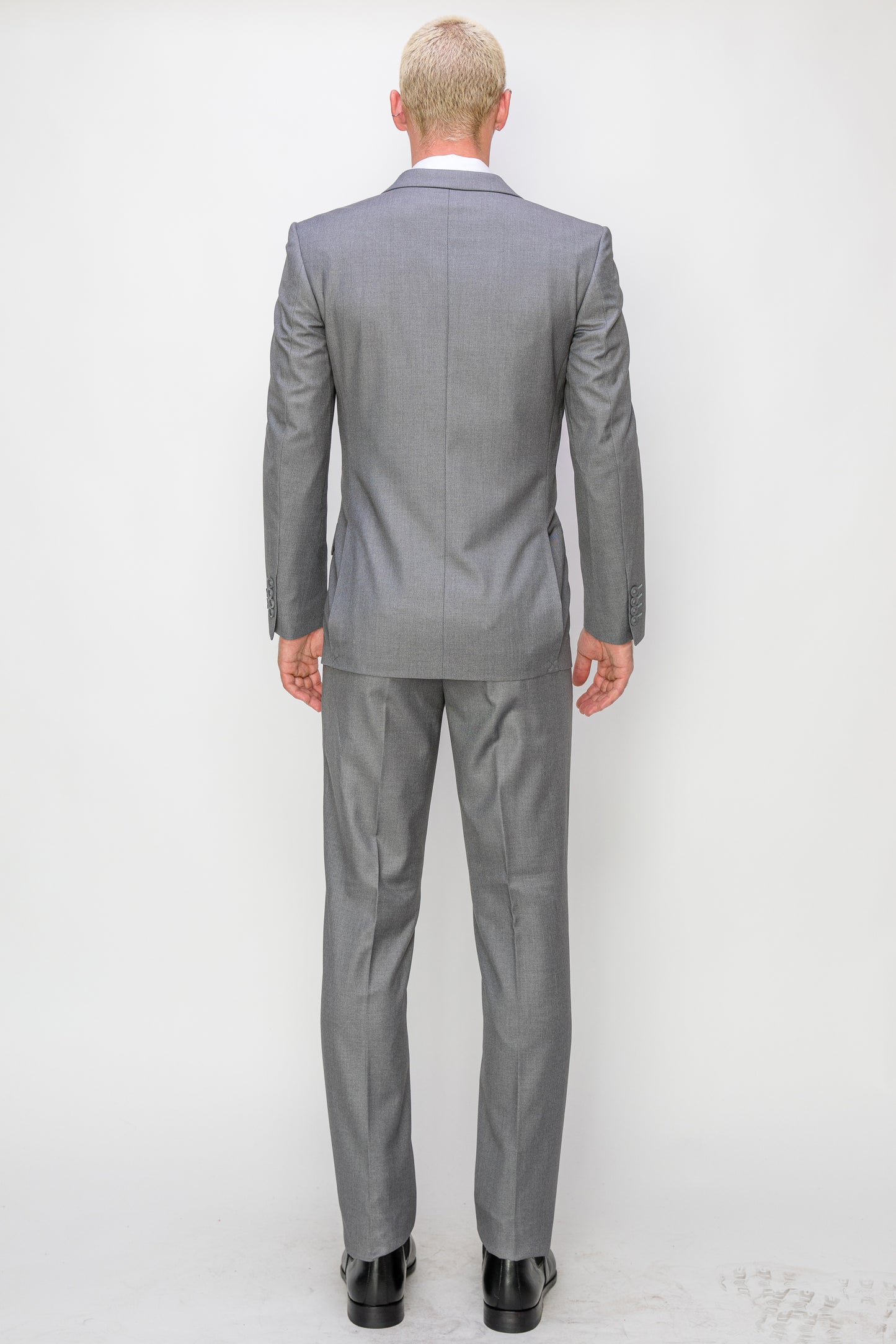 2 Piece Slim Fit Single Breasted Suits - Light Grey (2N874503)